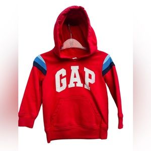 BABY GAP NOVELTY LOGO Arch Hoodie Pure Red Size 3 yrs